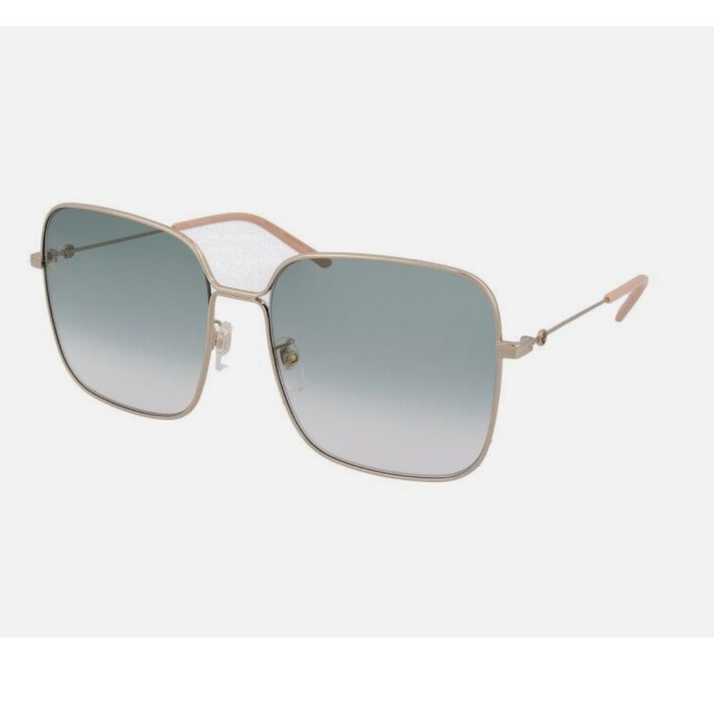 Gucci Women's Sunglasses GG0443S 001 Gold /Gradient Lens Square 60mm